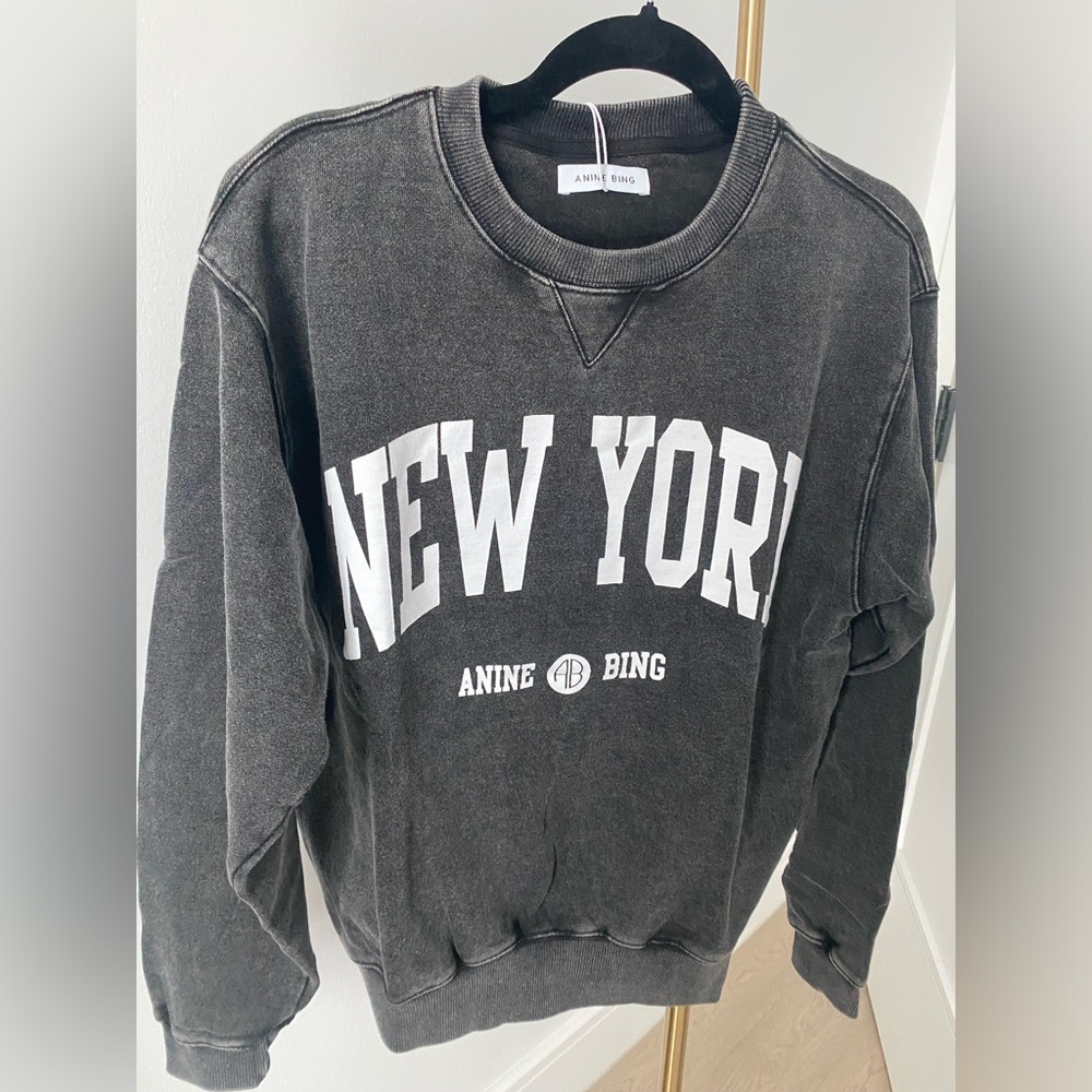 NWT ANINE BING NEW YORK SWEATER RAMONA UNIVERSITY